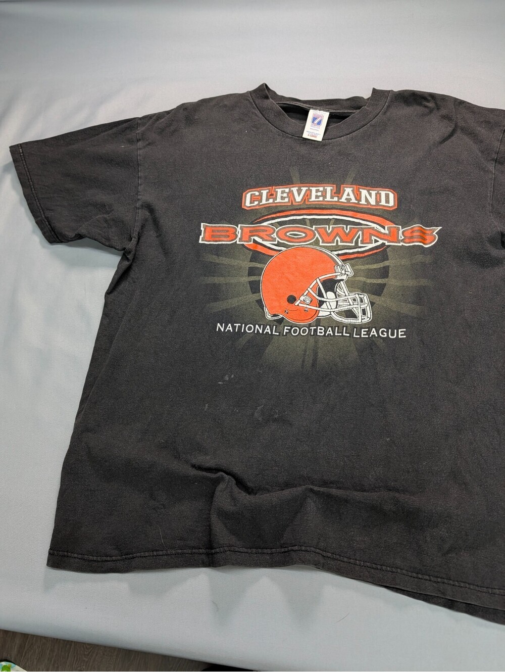Cleveland Browns Logo 7 Shirt XL Vintage NFL Black
